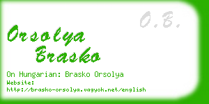 orsolya brasko business card